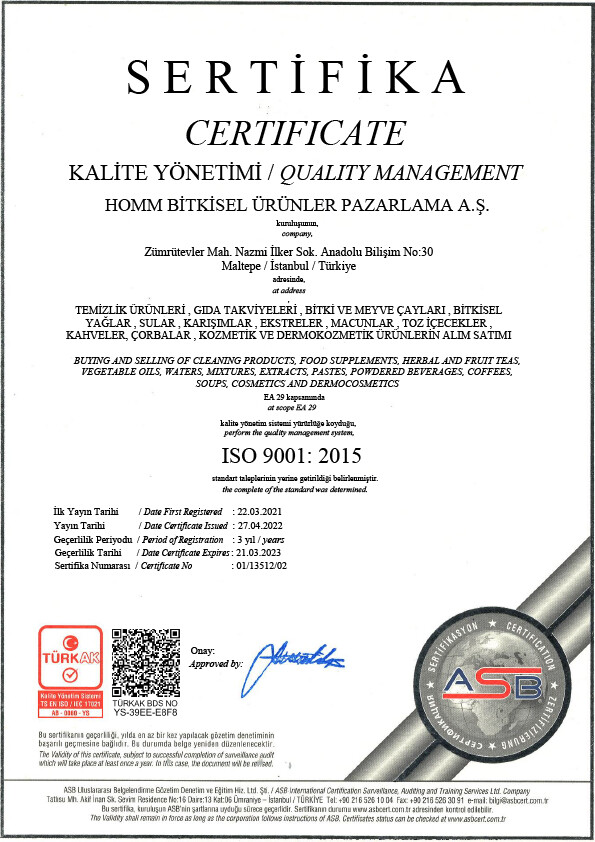 Kalite Yönetimi Belgesi